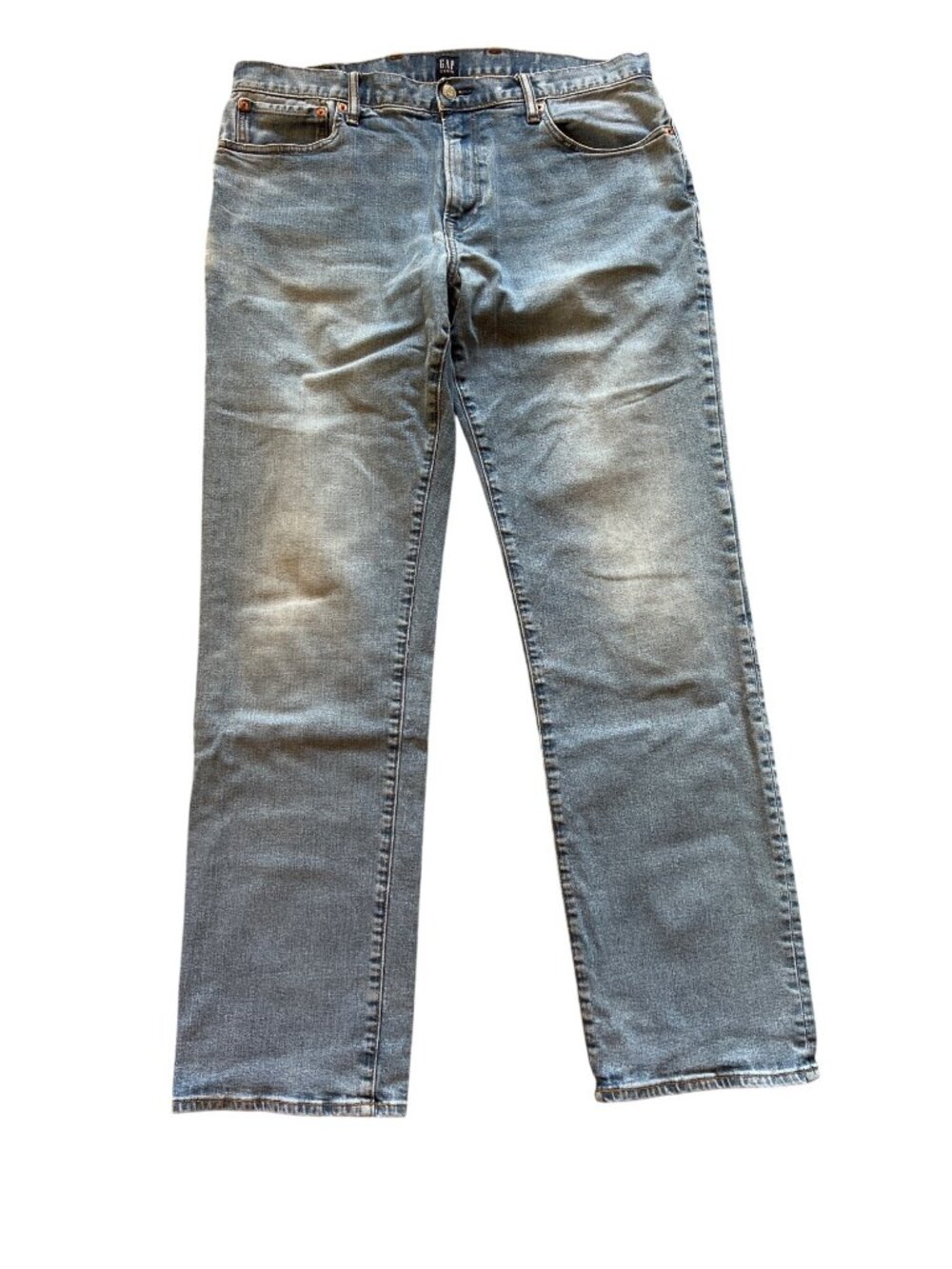 GAP DENIM 1969 36 x 34 straight blue jeans Med wash